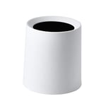 HUANGDANSEN Mini Bin Double-Layer Mini Trash Can Trash Can Desktop Car Round Trash Can