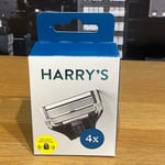 Harry's Razor 5-Blade Refill Pack 4x Cartridges Security Protected New Sealed