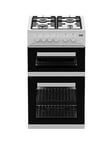 Beko Kdg583W 50Cm Wide Gas Cooker With Gas Grill - White