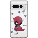 ERT GROUP Coque de téléphone Portable pour Google Pixel 7 Pro Original et sous Licence Officielle Marvel Motif Deadpool 005 Parfaitement adapté à la Forme du téléphone Portable, Coque en TPU