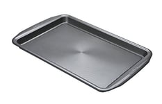 Circulon Momentum Oven Tray Non Stick - Large Baking Tray 44 x 29 x 3cm, Durable Grey Carbon Steel, Dishwasher Safe Bakeware, 11" x 17"