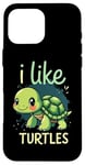 iPhone 16 Pro Max I Like TURTLES Cartoon Turtle Case