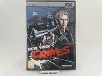 Nouveau York Crimes PC Ordinateur Dvd-Rom Original FX INTERACTIVE Neuf Scellé