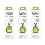 Joseph Joseph IW6 Eco General Waste Bin Liners for Totem Bins–60 Bags–30 Litres