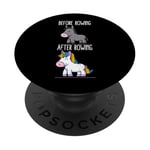 Avant et après Rowing Unicorn Rower PopSockets PopGrip Adhésif