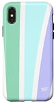 iPhone X/XS Art Deco Design Pastel Rainbow Colours Case