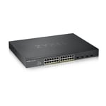 ZYXEL XGS1930-28HP, 28 PORT SMART MANAGED POE SWITCH, 24X GIGABIT POE AND 4X 10G SFP+, HYBRID MODE, 