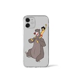 ERT GROUP mobile phone case for Iphone 12 Mini original and officially Licensed Disney pattern Jungle Book 002 optimally adapted to the shape of the mobile phone, partially transparent