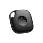 Tile by Life360 Mate (2024) - Tracker Bluetooth, détecteur de clés et localisateur d'objets pour clés, Sacs & Autres. Détecteur de téléphone. Compatible avec iOS & Android. Lot de 1 (Noir)