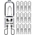 Beijiyi - Ampoule G9 28W 230V Dimmable Blanc Chaud, Ampoule Halogène G9 Tolérance de 300°C, Ampoule Four G9 Pour Four Micro-ondes Cuisinière