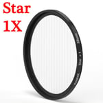 Filtre KnightX Star 4 6 8 lignes pour accessoires canon sony nikon d70 couleur 500d 60d 700d lumière 200d 49 52 55 58 62 67 72 77 mm - Type Star 1X Filter-67MM