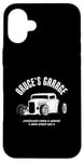 Coque pour iPhone 16 Plus Bruce's Garage Hotrod Voiture classique personnalisée Bruce Design