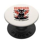 Vampurr Little But Dangerous Cat Cute Vampire Design PopSockets Adhesive PopGrip