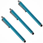 Grand Stylet x3 pour SONY Xperia Z5 Prenium Smartphone Tablette Ecrire Universel Lot de 3 (BLEU)