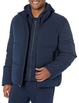 Amazon Essentials Doudoune Épaisse à Col Montant (Disponible en Grandes Tailles) Homme, Bleu Marine, XXL