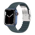 CHULN Bracelet Compatible avec Apple Watch 38mm 40mm 41mm 42mm 44mm 45mm, Sport Bracelets en Silicone de Remplacement pour iWatch Series 7/6/5/4/3/2/1/SE