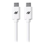 iFrogz UniqueSync USB C to C Charge & Sync Cable Fast 3.0A USB2.0 Whit