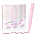 Vicloon Surligneurs Pastel, 12pcs Surligneurs Pastel Esthétiques, Highlighters, Surligneurs Esthétiques, Marqueurs de Couleur Douce Pointe Biseautée pour Lécole Bureau