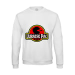 Sweat Shirt Homme Game Of Geek Jurassic Pac Jurassic Parc Pac Man Humour