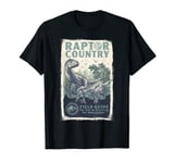 Jurassic World Dominion Velociraptor Raptor Country Poster T-Shirt