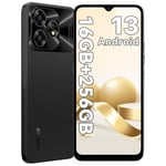 UMIDIGI A15 Mobile Phone (2024),Android 13 SIM Free Unlocked Smartphone,16GB+256GB/1TB Extension,6.7HD+Screen,64MP Camera,5000mAh Battery Type-C,4G Dual SIM/Face ID/NFC/GPS/OTG,UK Version-Black