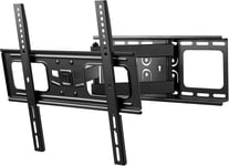 TV Support Mural de - Orientable à 180° et inclinable à 15° - Écrans de 13 à 65 pouces - Fixation murale - Tous types de téléviseurs VESA 400x400 Noir WM4452