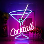 1 st LED Neonljus Cocktails Forma Neon Bokstäver Led Väggskylt