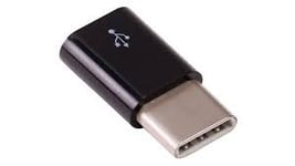 Raspberry Pi 4 Micro-USB-hona till USB-C-hane adapter, svart