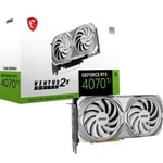 MSI Carte graphique RTX 4070 VENTUS 2X WHITE 12G OC