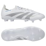 adidas Predator League FG/AG Polar Victory - Vit/Silver/Blå, storlek 38⅔