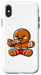 iPhone X/XS Gingerbread Man Animal Eating Pizza Margherita Meal Foodies Case