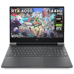 HP Victus 15.6" Gaming Laptop, AMD Ryzen 5-8640H, 16 GB RAM, 512 GB SSD, NVIDIA GeForce RTX 4050 Graphics, FHD IPS Display, 144Hz, Up to 7 hrs 45 battery, Win 11, Mica Silver, 15-fb2008sa