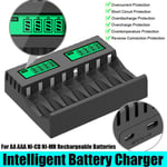 Battery Charger Adapter 8 Slot For AA AAA NI-CD NI-MH Rechargeable Batteries