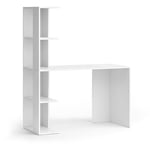 Vicco - Bureau Tower, Blanc, 122.2 x 55.2 cm avec 4 compartiments