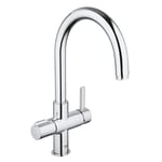 Grohe Red Duo Single Lever Instant Boil Kitchen Mixer Tap Only Chrome- 30033000