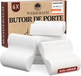 6 X Butées De Porte Carrées 50% Silencieuses, 42 Mm X 12 Mm Butée De Porte Autocollante, Protection De Porte, Amortisseur De Charnière De Porte, Butée Murale Autocollante, Protection Murale