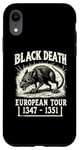 Coque pour iPhone XR Black Death European Tour Plague Rat Histoire médiévale