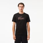 Lacoste T-shirt Sport Ultra Dry logo XXL Taille XXL Noir/bordeaux