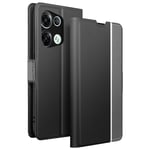 Folio Oppo Reno 8 Pro 5G Stand Striped Finish Slim Black / Grey