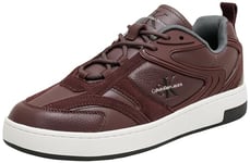 Calvin Klein Jeans Homme Basket Cupsole Hybrid AUTHEN 2 YM0YM01111, Rouge (Bitter Chocolate/White), 40.5 EU