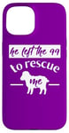 iPhone 15 Christian Quote Left 99 Rescue Me Sheep Shepherd Bible Story Case