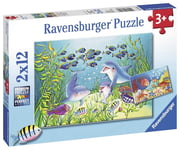 RAVENSBURGER - Boîte 2 Puzzles de 12 pièces sur les fonds Marins -  - RAV076253