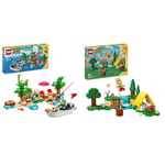 LEGO Animal Crossing Kapp’n’s Island Boat Tour, Buildable Creative Toy for 6 Plus & Animal Crossing Bunnie’s Outdoor Activities Buildable Creative Play Toy for 6 Plus Year Old Kids, Girls & Boys