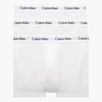 Calvin Klein Mens Cotton 3 Pack Trunks - White - Size Small