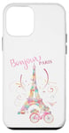 iPhone 12 mini Bonjour Paris Eiffel Tower The Sign Of Love France Parisian Case