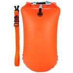 High Visibility Adult Swimming Buoy For Open Water, Inflatable Safety Lifebuoy For Swimming, Triathlon, Snorkelers