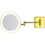 Miroir grossissant x2 à led alimentation direct IP23 Discolo double bras or Koh-i-noor C352G2