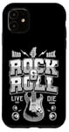 Coque pour iPhone 11 Chemises Rock & Roll, I Love Rock Music, Rock & Roll Freedom