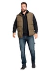 Boston Park Hommes Grandes tailles L-8XL Gilet matelassé à col montant et zip - jusqu'au 76 beige 58 201693173-58