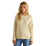 Joules Womens Harbour Cotton Long Sleeved Top - Yellow - Size 10 UK